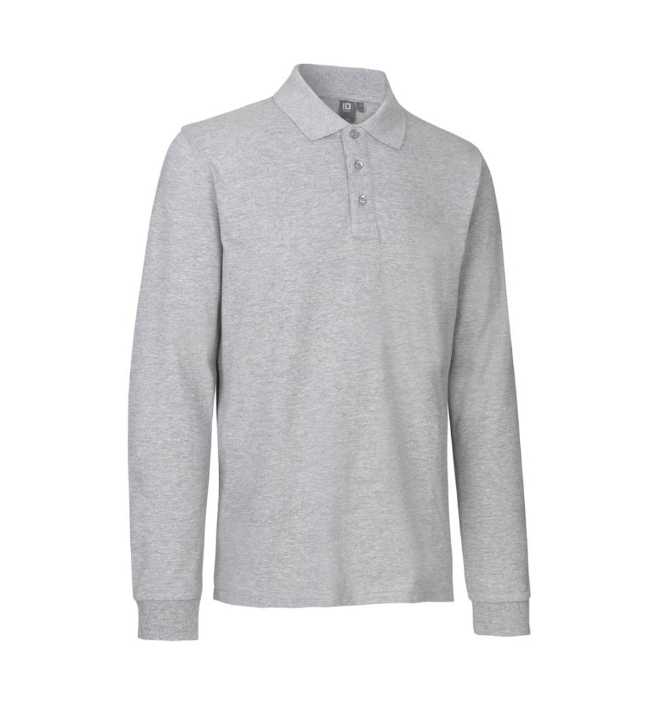 Langærmet poloshirt | stretch