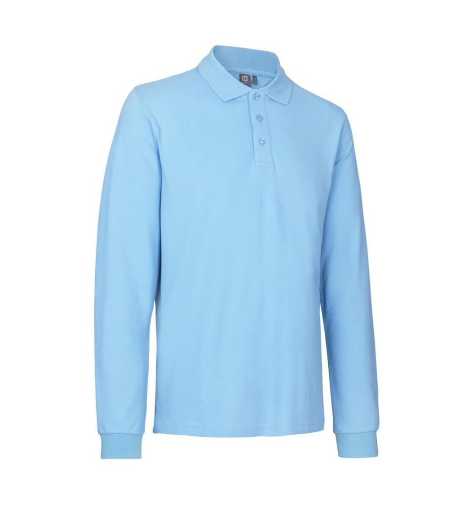 Langærmet poloshirt | stretch