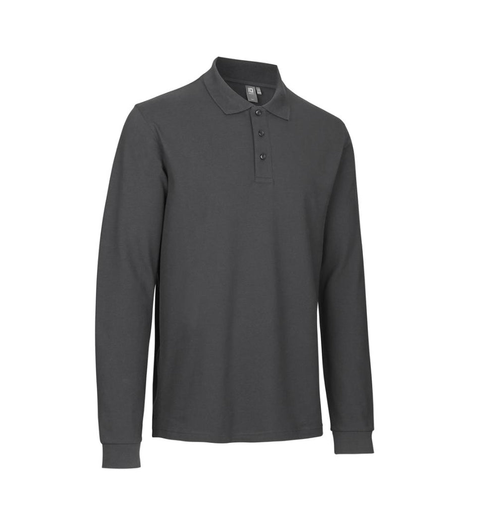 Langærmet poloshirt | stretch