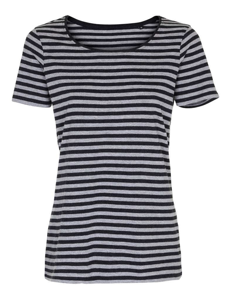 Lady Striped Tee Brand Yourself
