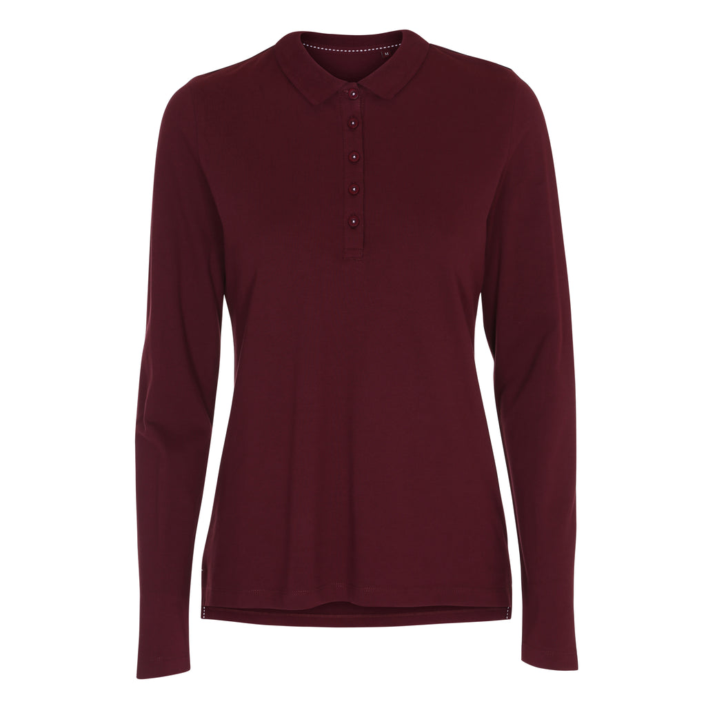 Lady Stretch Polo LS Brand Yourself