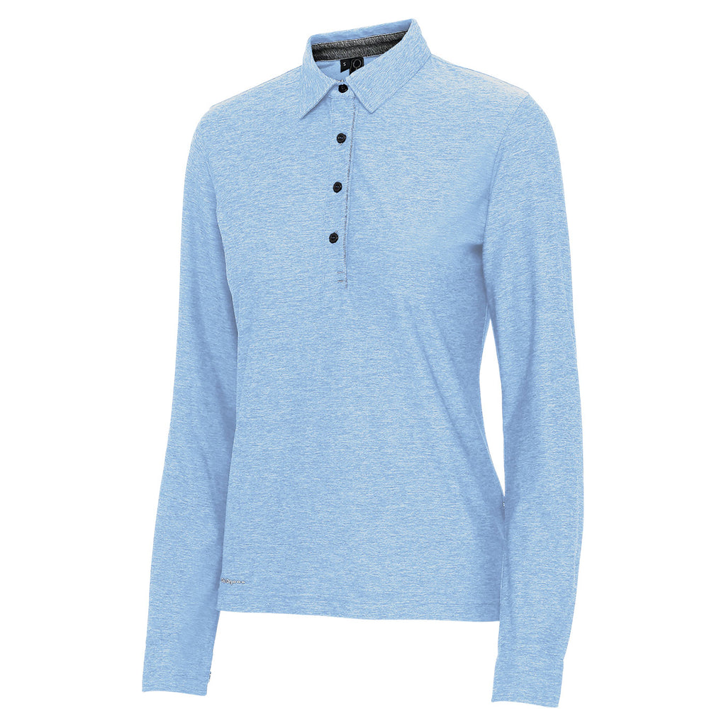Melange Polo Shirt LS Ladies