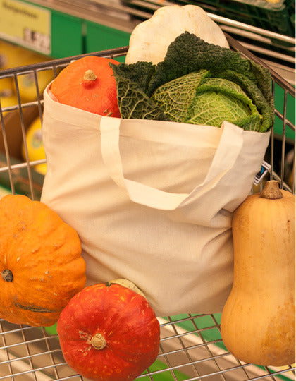 Cotton Bag, Fairtrade-Cotton, natural, short handles