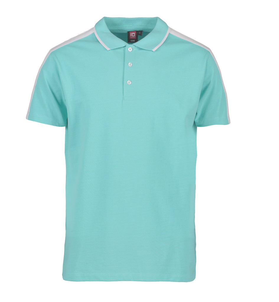 Herre poloshirt | kontrastbånd