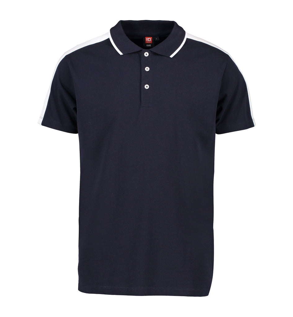 Herre poloshirt | kontrastbånd