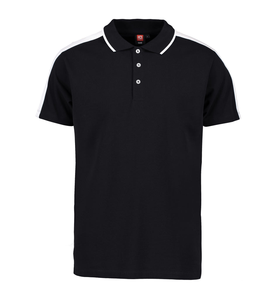 Herre poloshirt | kontrastbånd