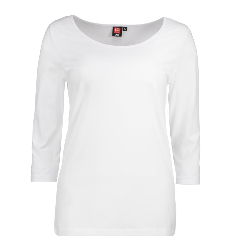 Stretch dame T-shirt|3/4-ærmet