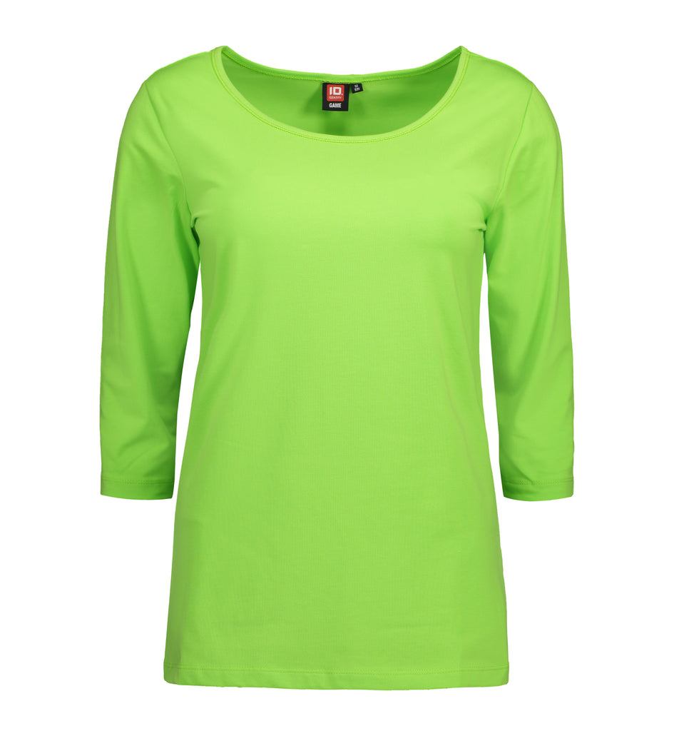 Stretch dame T-shirt|3/4-ærmet