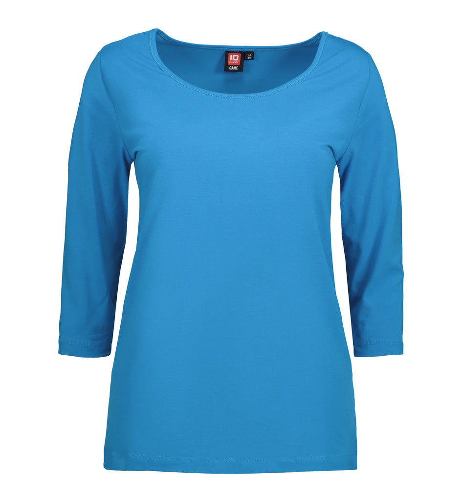 Stretch dame T-shirt|3/4-ærmet