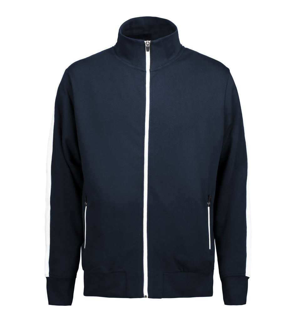 Herre cardigan | kontraststrib