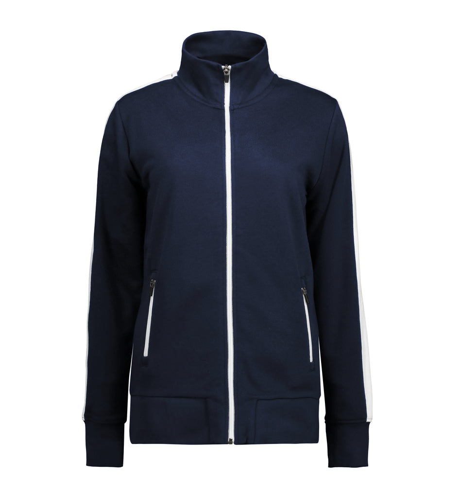 Dame cardigan | kontraststrib