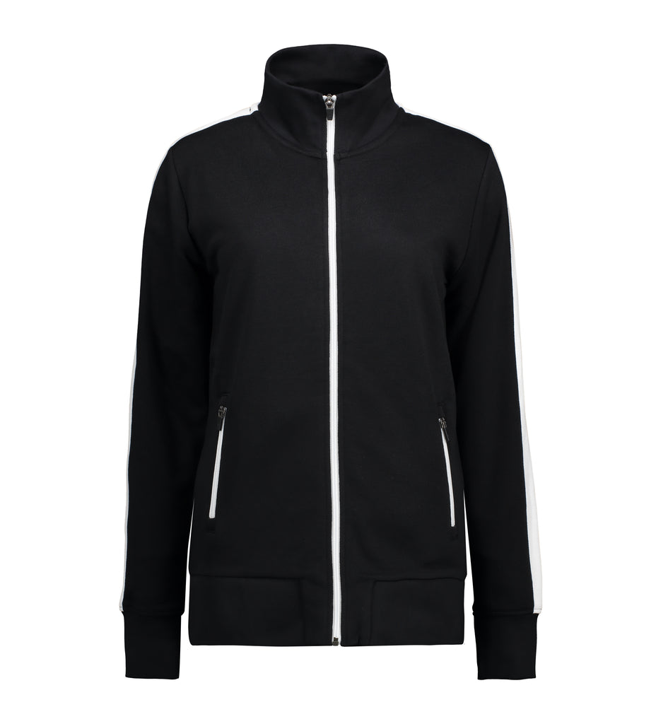 Dame cardigan | kontraststrib