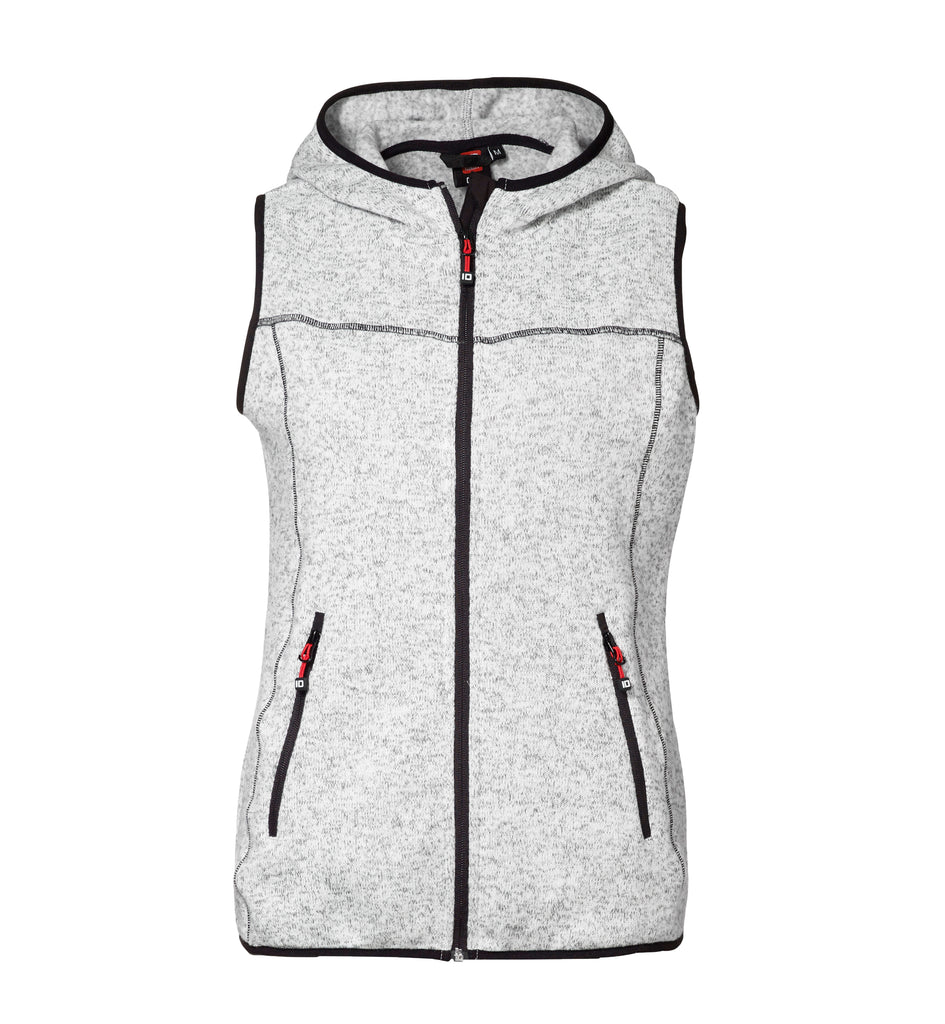 Strikfleece damevest
