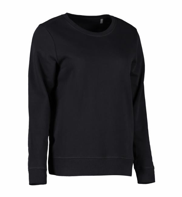Økologisk O-hals sweatshirt I dame